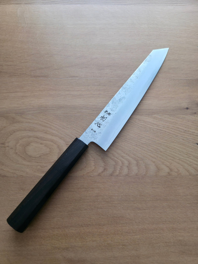 Hatsukokoro Ginrei Kiri-Gyuto Ginsanko Nashiji Ebony 205mm