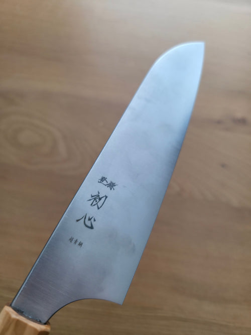 Hayabusa Santoku Aogami Super Olive Wood 180mm